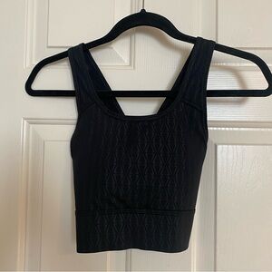 Nike Black Sports Bra with Geometric Pattern
